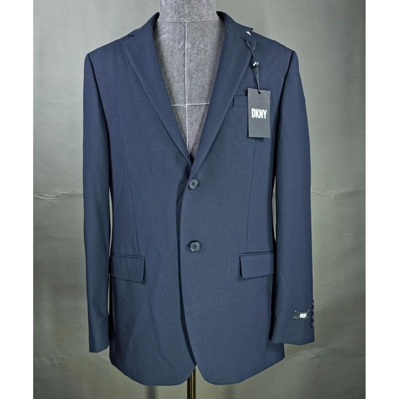 DKNY Sport Coat Mens 42R Navy Duran Quiet Luxury Business Casual Polished NWT - Picture 2 of 10